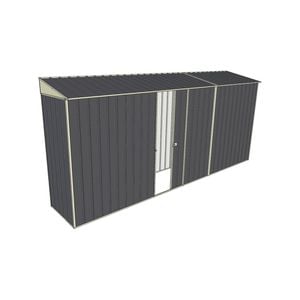 Build-a-Shed 0.8 x 4.5 x 2m Skillion Single Sliding Side Door Shed - Grey