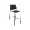 Olg Game Bar Stool Chrome Legs Charcoal Shell Slate Grey Upholstered Seat And Back