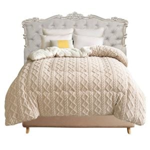 Anycozy Blanket 220×240cm Beige Cashmere Super Thick Warm Quilt Comforter (King Size)