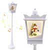 Costway Christmas Street Lamp Musical Light Post Streetlight Lantern Decor