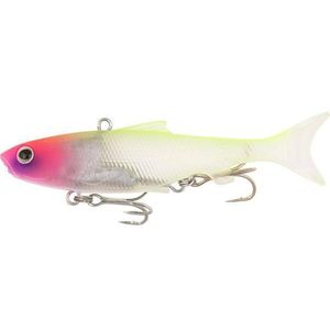 Samaki Vibelicious Thumper Tail Soft Vibe 125mm/30g Fishing Lure Chartreuse Pink Head