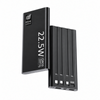 Veloreo Portable Charger 10,000mAh 22.5W Power Bank Fast Charging Iphone 16 15 14 Type C Lightning Black