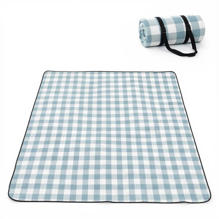 ADIVO Premium Picnic Rug Waterproof Sandproof Camping Beach Blanket 3Mx2M-Blue