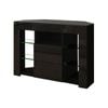 TV Cabinet Television Storage Unit 2 Drawers Black