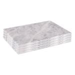Argon Tableware Marble Rectangle Placemats - 30cm x 20cm - Pack of 4