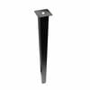 Adoored 40 x 710mm Black Square Adjustable Furniture Leg