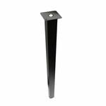 Adoored 40 x 710mm Black Square Adjustable Furniture Leg