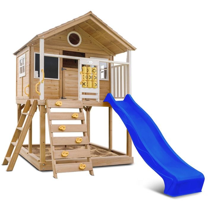 Lifespan Kids Warrigal Cubby House with 2.2m Blue Slide