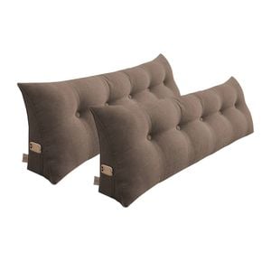 SOGA 2x 150cm Coffee Wedge Pillows