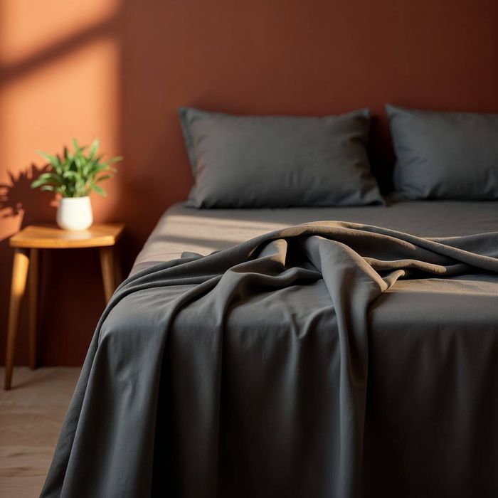 Royal Comfort Bamboo Cotton Bed Set Pewter King
