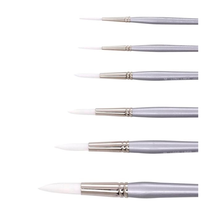 Jasart Size 1/8 Long Synthetic Brush White