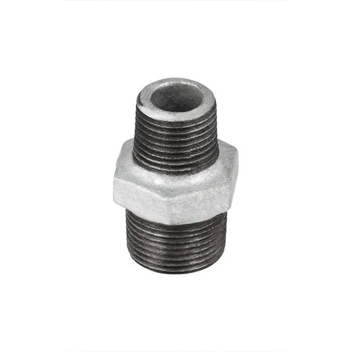 Brasshards 25 x 20mm Galvanised Reduced Hex Nipple