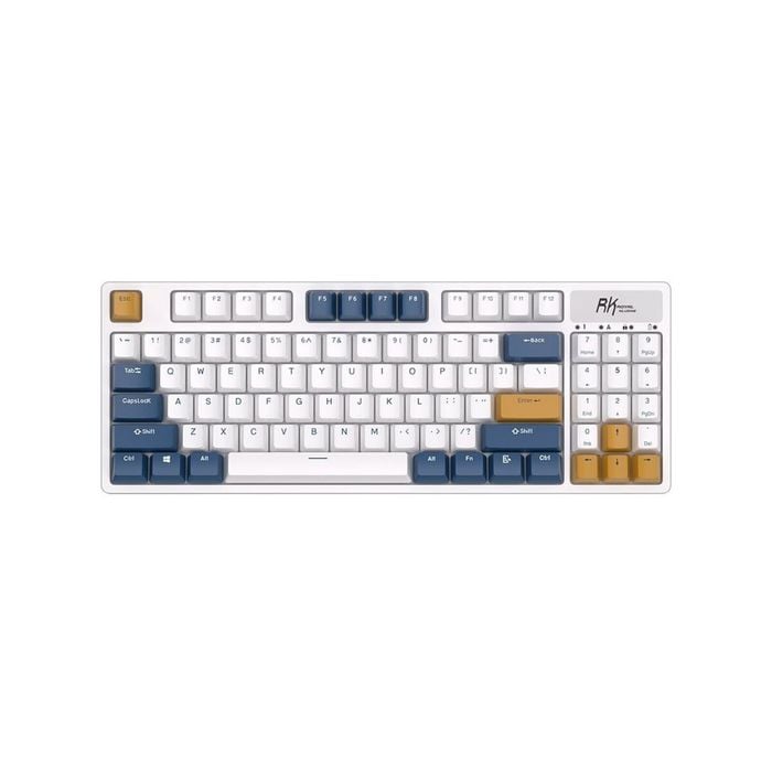 RK ROYAL KLUDGE RK89 Royal Mechanic Keyboard 3 Mode RGB HOT SWAP White (Lemon Switch)
