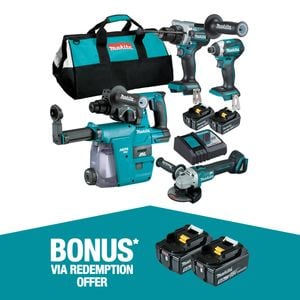 Makita Brushless 4 Piece Combo Kit DLX4148TX1