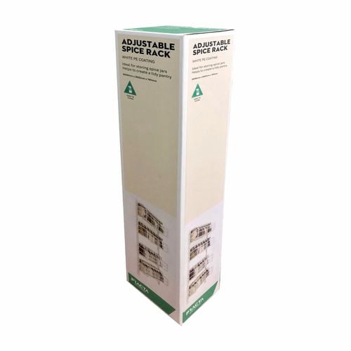 Practa Solutions White Adjustable Spice Rack Bunnings Australia