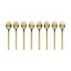 2x 4pc Ecology Apostle Teaspoons Set Gold 13cm Stainless Steel Enamel
