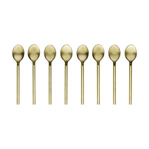 2x 4pc Ecology Apostle Teaspoons Set Gold 13cm Stainless Steel Enamel