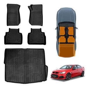 Floor Mats Boot Liner for Holden Special Vehicles Clubsport Sedan GEN-F GEN-F2 2013-2017
