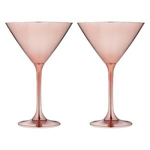 2pc Tempa Aurora Rose Martini Glasses 190ml