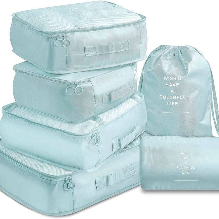 6 pcs Waterproof Compression Packing Cubes Luggage Organizer Bunnings Australia