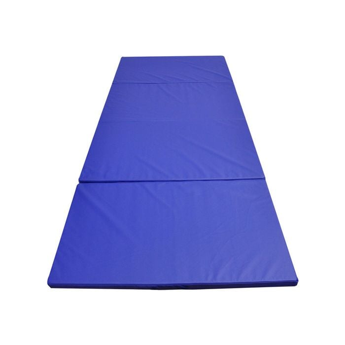 Large 240cm x 120cm x 5cm Gymnastics Folding Gym Exercise Yoga Mat - Blue