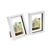 Nicola Spring 2 Piece 5 x 7" 3D Shadow Box Photo Frame Set - Craft Display Picture Frame with 4 x 6" Mount - White