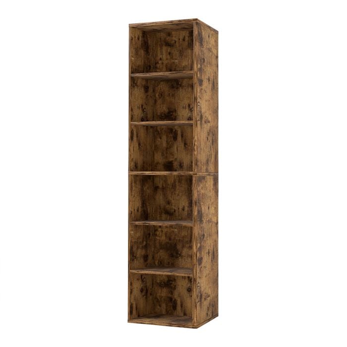 Levede Bookshelf 6 Tier Storage Bookcase Display Unit Cabinet