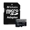 VERBATIM Pro Micro SDHC Card (Class 10 UHS-I U3) w/ Adaptor 64GB
