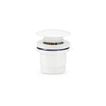 Brasshards White Universal Pop Up Dome Basin Waste