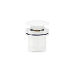 Brasshards White Universal Pop Up Dome Basin Waste