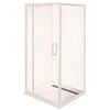 Rick McLean's Designer Bathware 1480mm White M6 Front And Return Smart Pivot Shower Screen