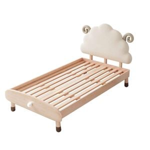 Marly Sheep King Single Bed Frame - Ivory