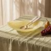 Cadence & Co. Chianti Resin Oval Serving Bowl Lemon 44x28x9cm