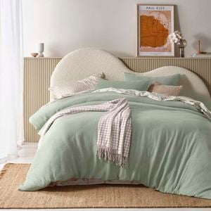 Hugo Sage Cotton Gauze Quilt Cover Set