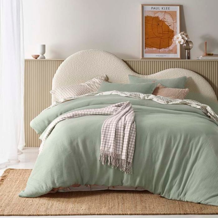 Hugo Sage Cotton Gauze Quilt Cover Set