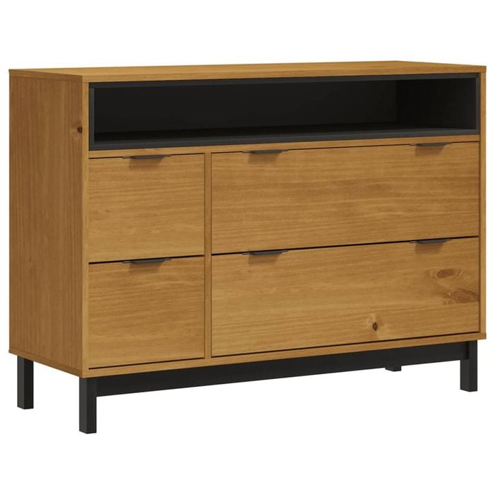 vidaXL Chest of Drawers Storage Cabinet Drawer Cabinet FLAM