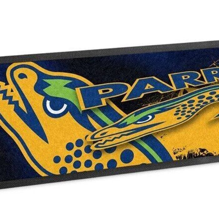 NRL Logo Bar Runner - Paramatta Eels - Bar Mat - 25cm x 90cm