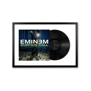 Framed Eminem Curtain Call - Double Vinyl Album Art