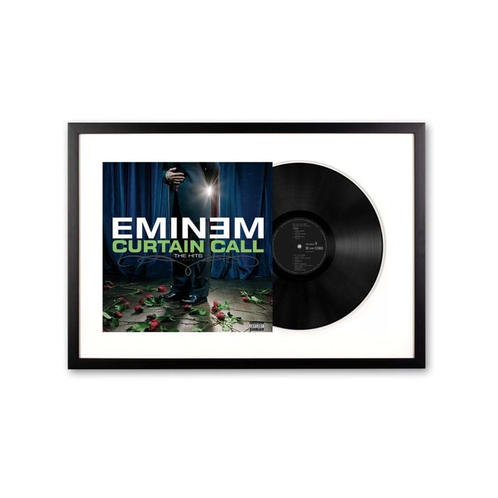 Framed Eminem Curtain Call - Double Vinyl Album Art