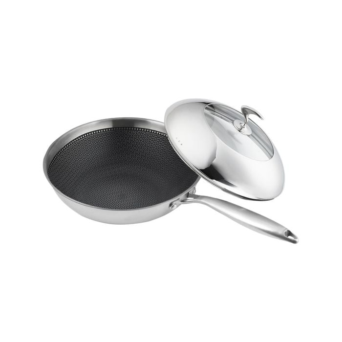 SOGA 30cm Non-Stick Fry Pan with Lid