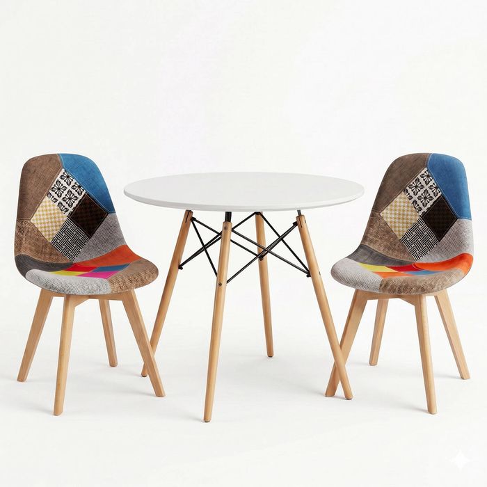 Artiss Dining Table And Chairs Set 3pcs Round  2 Seater Dining Set For Kitchen, Apartment