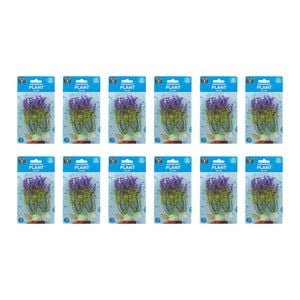 24pc Dudley's World Of Pets Aquarium Plant Purple Accent 10cm Assorted