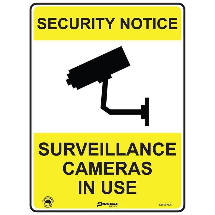 Pinnacle 400 x 300mm Metal Security Notice Surveillance Cameras Sign