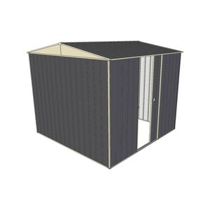 Build-a-Shed 2.3 x 2.3 x 2.3m Gable Single Sliding Side Door Shed - Grey