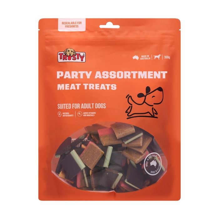 Trusty 350g Party Assortment Adult Dog Meat Treats