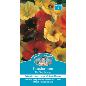 Mr Fothergill's Nasturtium Tip Top Mixed Seeds