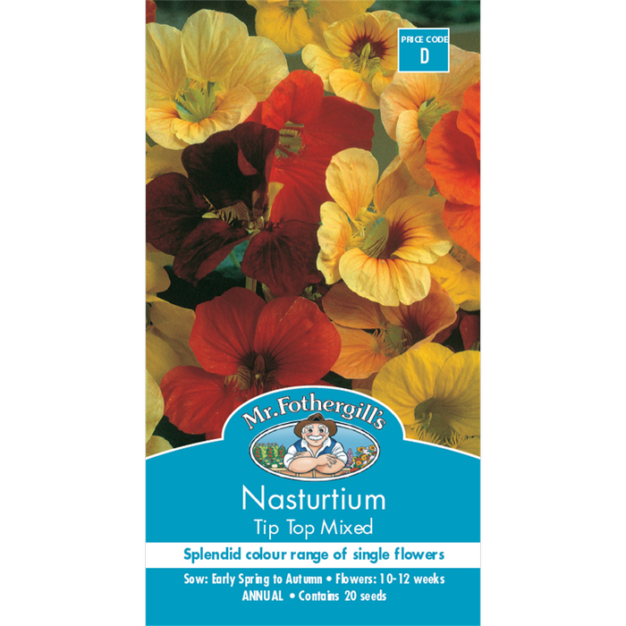 Mr Fothergill's Nasturtium Tip Top Mixed Seeds