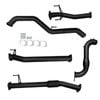 Ignite Exhausts Turbo Back For Isuzu D-max 3l 3" Cat & Straight Pipe Black Aluminised Steel