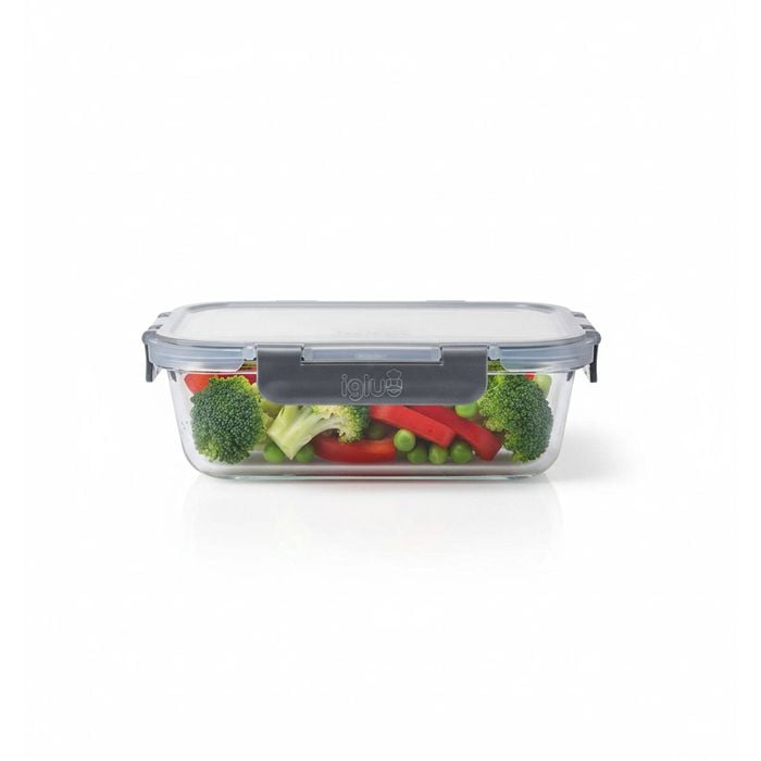 10-Pack Glass Meal Prep Containers with Snap Lock Lids - Safe materials & Microwave Safe