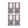 4x 2pc Bas Phillips Printed Linen Looks Tea Towel Set Cotton Blue Flowers
